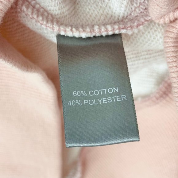 New Marled Tie Dye Ruffle Trim Long Sleeve Crewneck Sweatshirt Pink Size XS - Picture 15 of 16